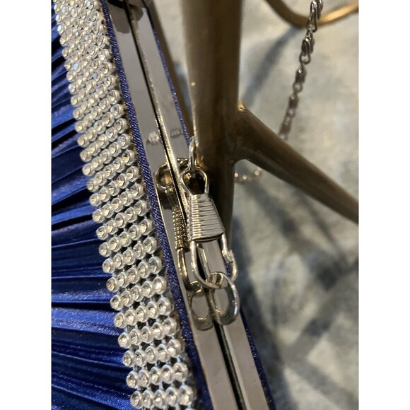 Camille La Vie Clutch Purse Royal Blue with Rhinestones NWOT - Picture 4 of 8